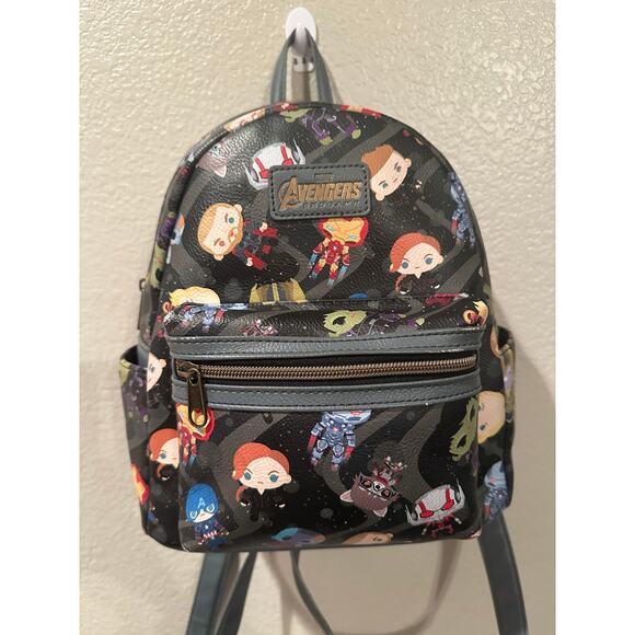 Loungefly Disney Marvel Avengers: Endgame Chibi Characters Mini Backpack - Picture 1 of 11